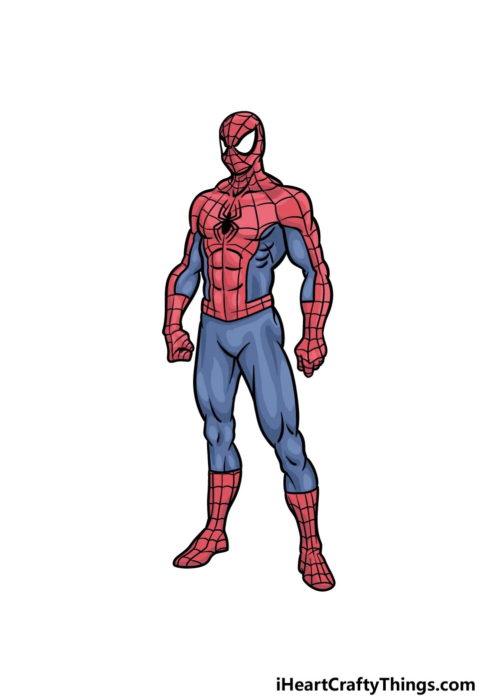 Draw spider man
