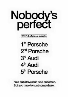 Nobody s perfect перевод