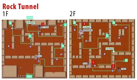 Fire red rock tunnel map