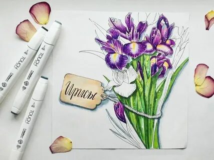 Открытка фломастерами