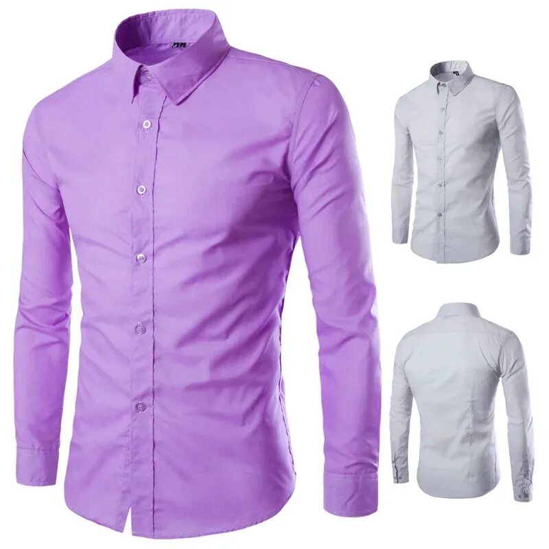 Рубашка мужская. Фиолетовая рубашка. Сиреневая рубашка. Фиолетовая мужская рубашка. Мужские рубашки на валберис с длинными рукавами