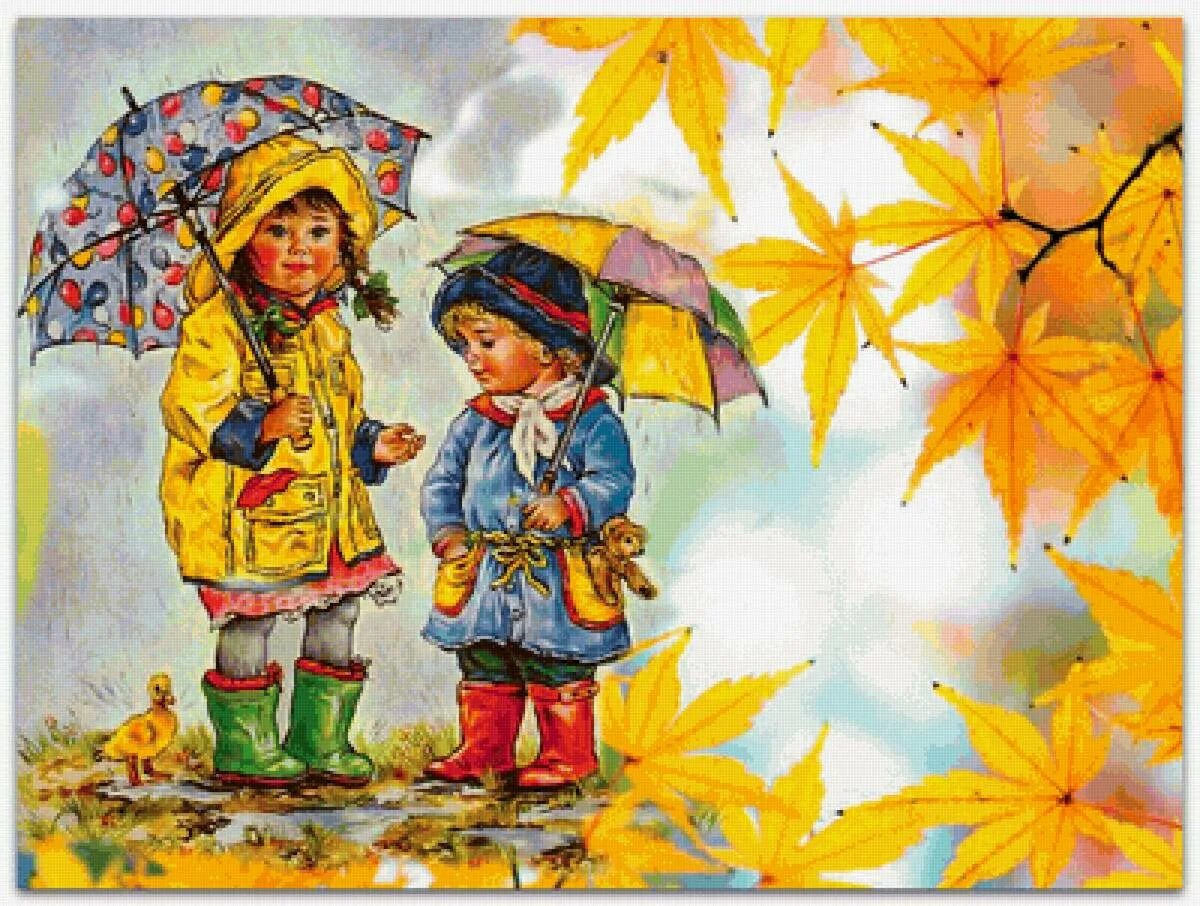 Осенние картинки для детей. Осень для детей. Картина осени для детей дошкольного возраста. Осень дети дождь. Дождик осени для детей в детском саду.