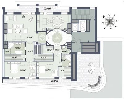 Планировка элитных квартир с большой площадью