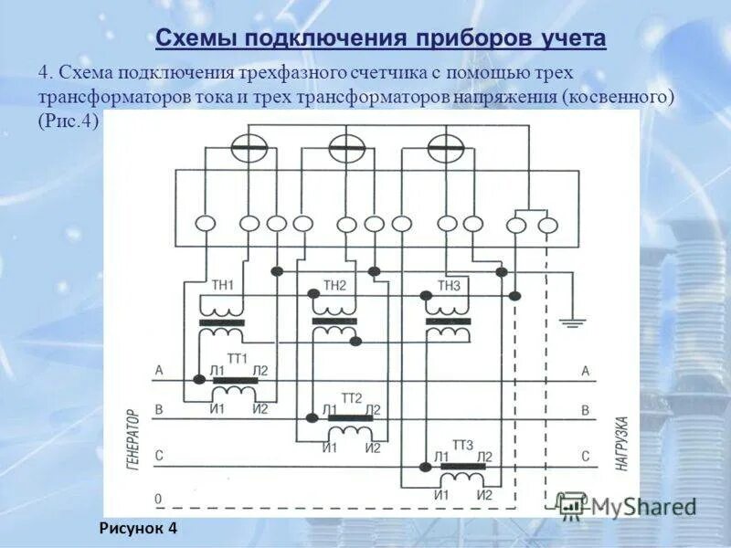 27.09.2016, Подключение счетчика электроэнергии в низковольтную сеть большой мощ