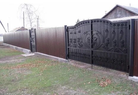 Профнастил с ковкой
