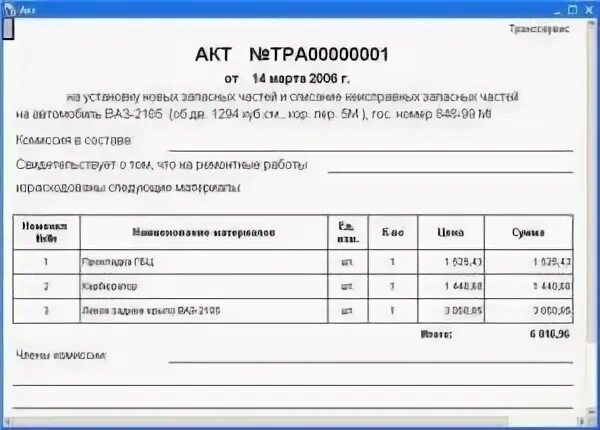 Акт списания запасных частей на автомобиль образец. Акт о списании запчастей на ремонт автомобиля. Акт на списание запчастей на ремонт оборудования. Акт на установку запасной части на автомобиль. Примечание в акте