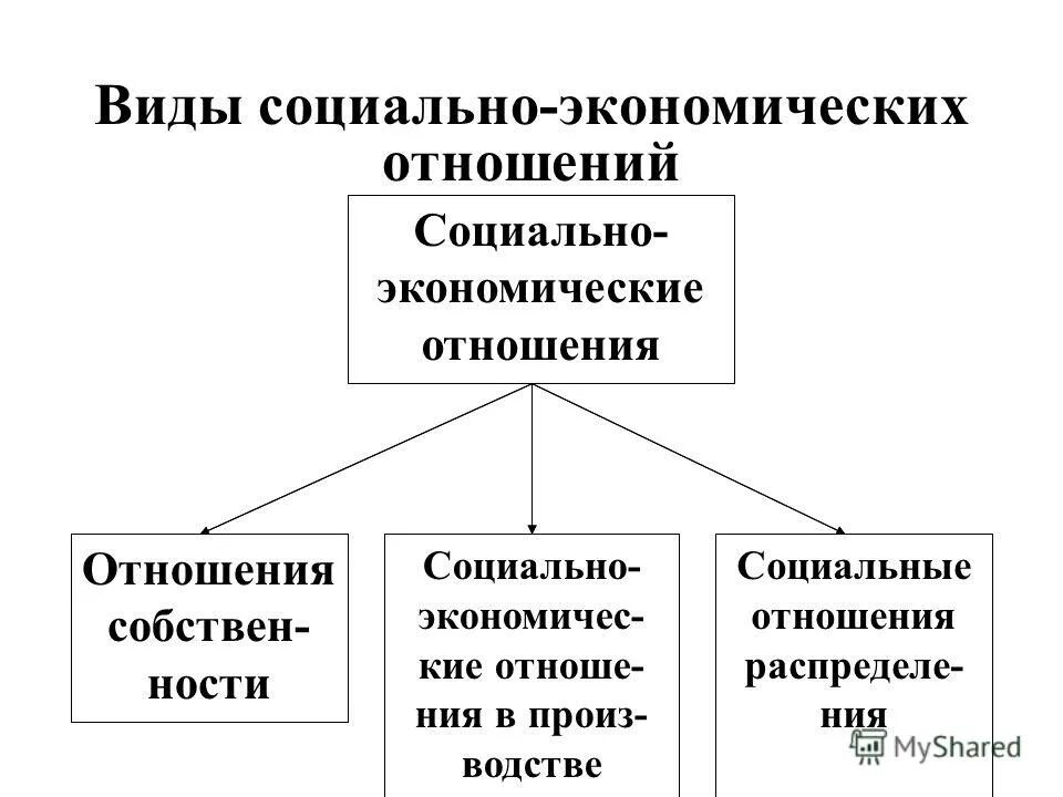 Основных видов социальных отношений