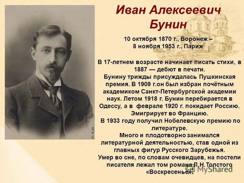 Бунин 1909.