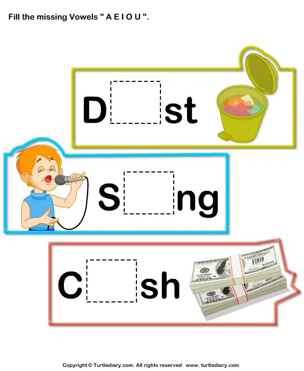Complete the missing vowels. Missing Vowels for Kids. Missing Vowels Worksheets for Kids. Fill in Vowels. Vowels Printable.