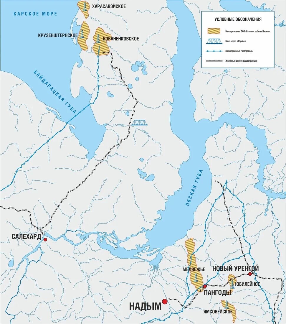 Астрахань салехард. Харасавэйское месторождение на карте Ямала. Уренгойское газовое месторождение на карте. Медвежье месторождение газа местонахождение.