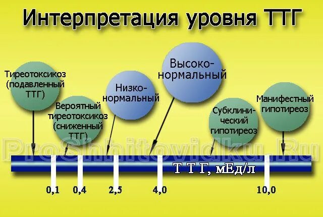 Повышенный уровень ттг