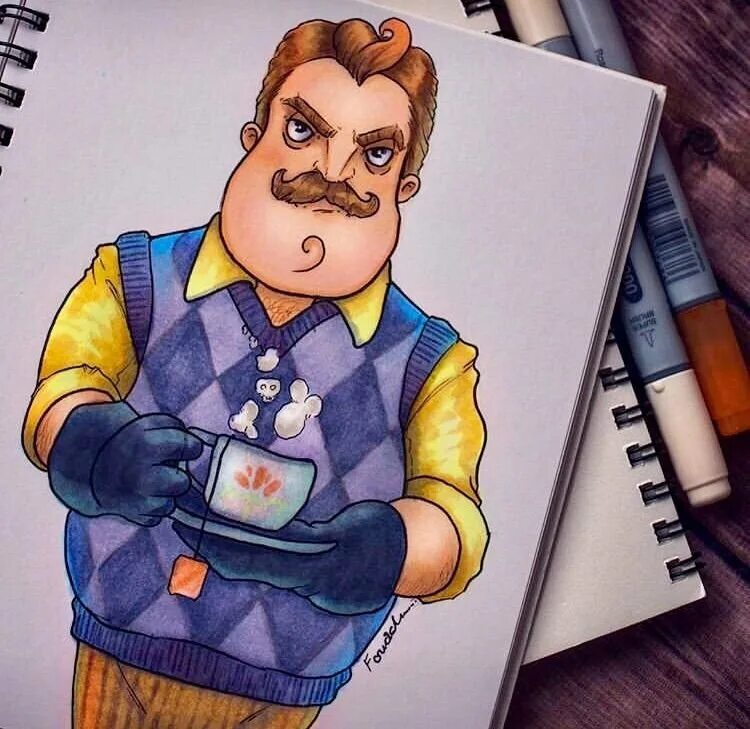 Hello Neighbor сосед. Привет сосед арты.