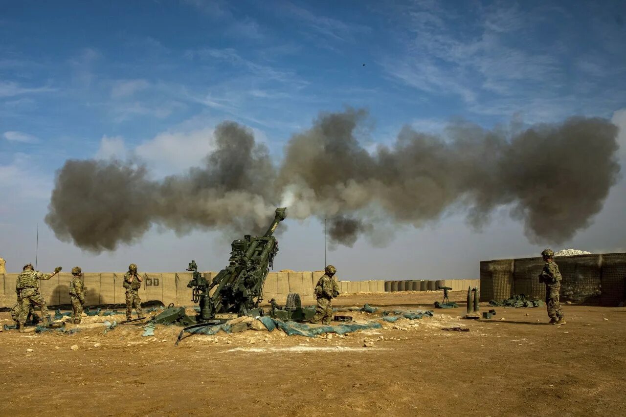 M777 Howitzer. Сирийские военные. Американские военные в сирии