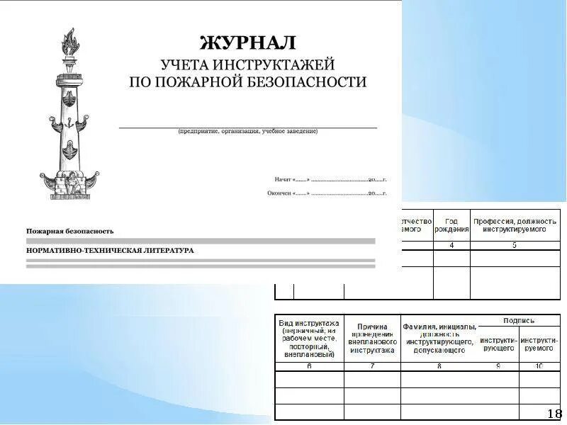 Как заполнять журнал инструктажа по пожарной безопасности. Форма журнала учета инструктажей по пожарной безопасности 2021. Журнал учета пожарных инструктажей. Журнал по инструктажу по пожарной безопасности 2022. Форма журнала противопожарных инструктажей.