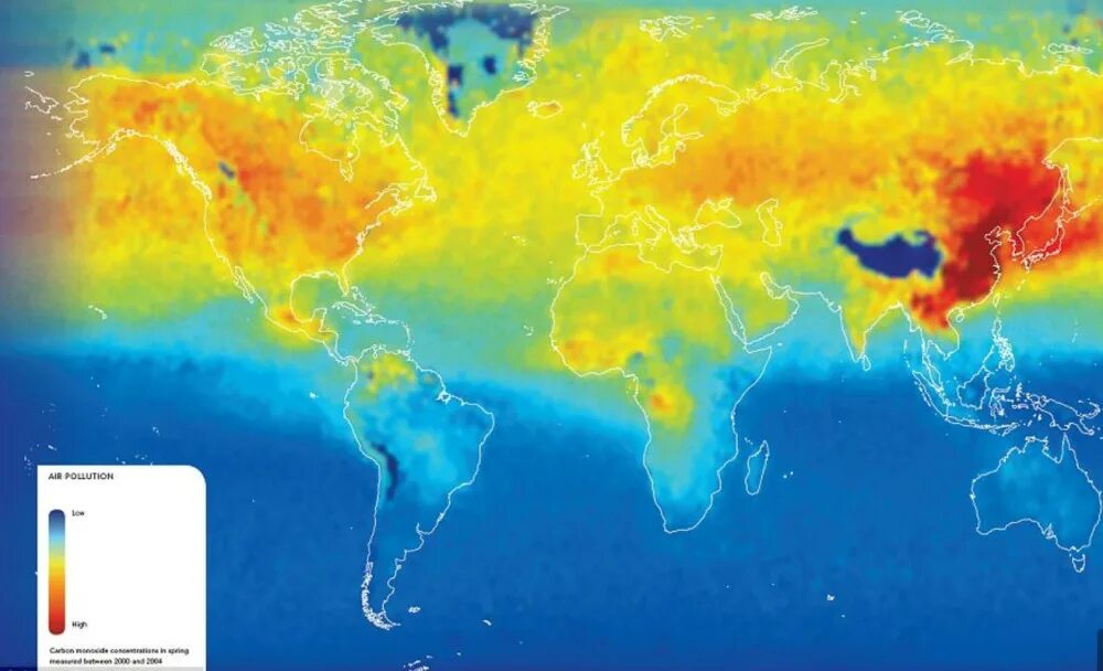Карта загрязненности воздуха. Карта загрязненного воздуха в мире. Уровень загрязнения воздуха на карте.