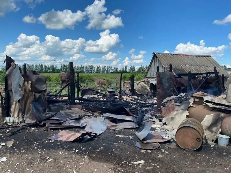 Погода в сараях рязанской области на 14. Альютово деревня Пронского района. Альютово Рязанская область. Сгоревший сарай. Пожар в деревне.