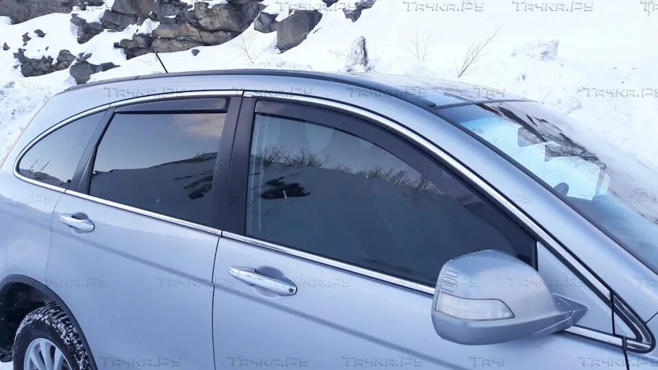 Дефлекторы на срв. Дефлекторы окон honda crv 3. ветровики хонда срв 3. honda cr-v 2.4 2009 дефлекторы окон. дефлекторы окон хонда срв lv mugen.