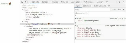 Js element style