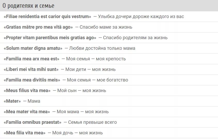 Про туту. Тату надпись про семью на латыни с переводом. Выражения на латинском языке с переводом. Надписи на латинском языке для тату с переводом. Латинские фразы для татуировок.