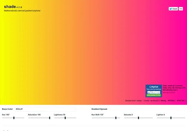 Linear gradient css generator