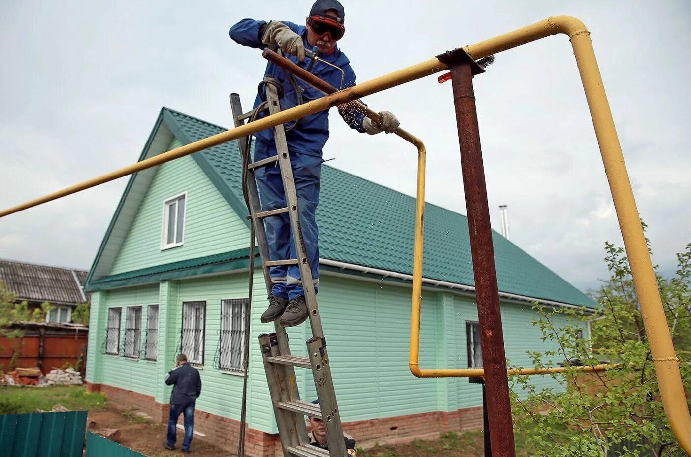 Газификация домов. Подвод газа к дому. ГАЗ В доме. Газификация частных домов.