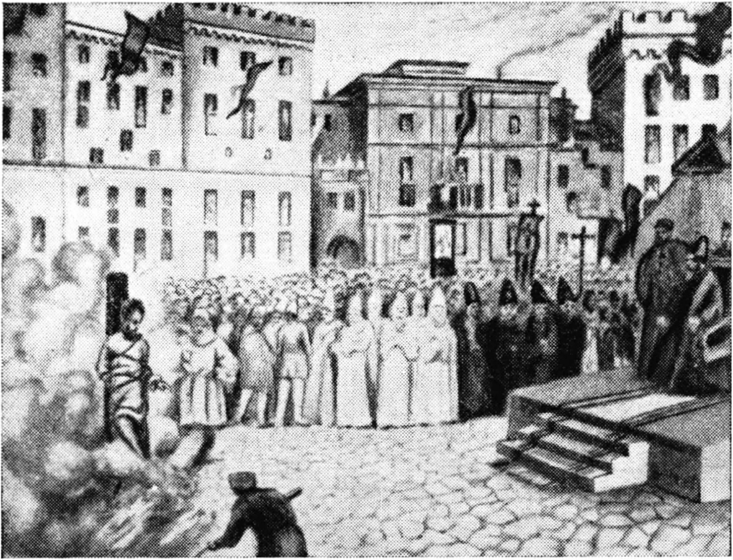 публичное сожжение еретиков по приговору католической церкви. святая инквизиция инквизитор. джордано бруно сожгли на костре. публичное сожжение еретиков по приговору католической церкви. сжигание книг инквизицией.