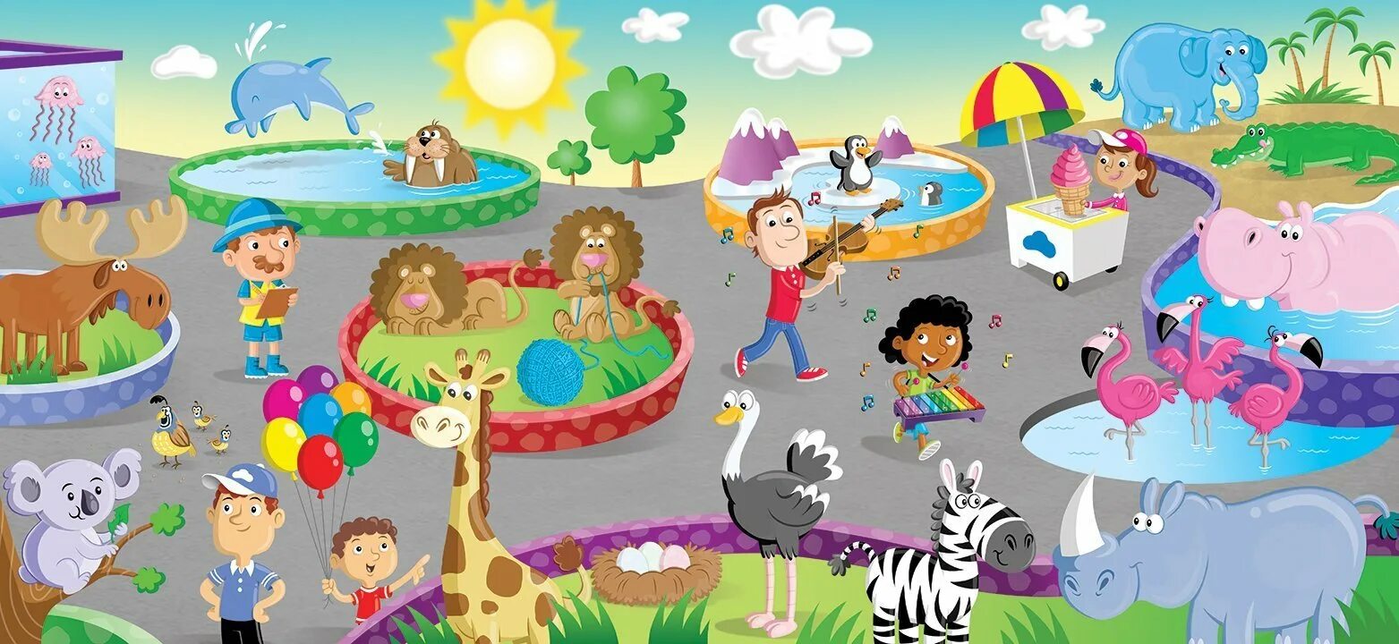 Going to the zoo tomorrow. Дети в зоопарке. Зоопарк рисунок. Зоопарк фон. Зоопарк мультяшный.
