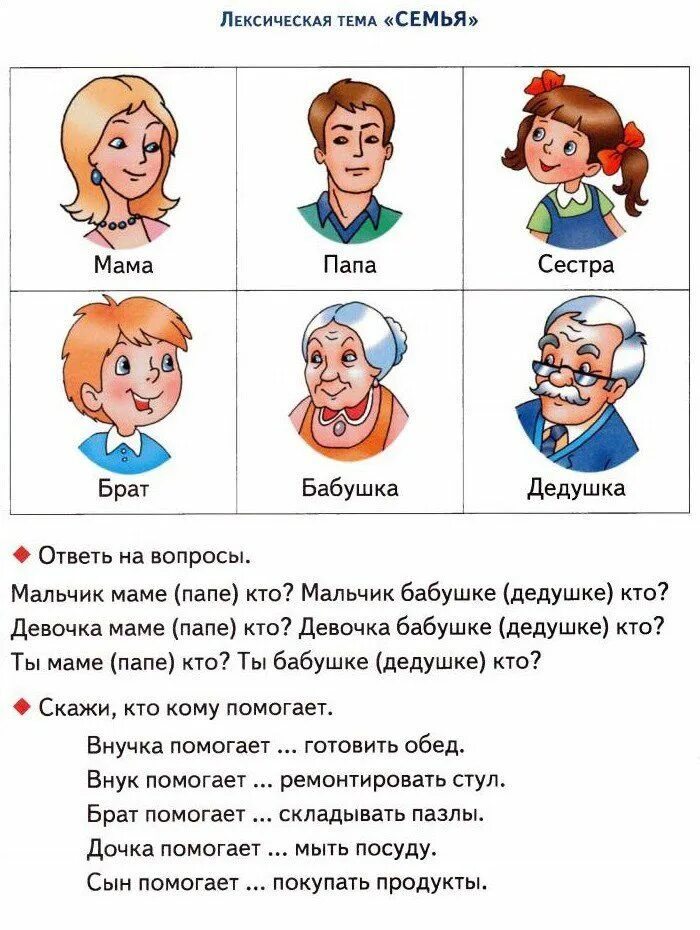 Семья задания для дошкольников логопедия. Задания для детей на тему семья. Лексическая тема семья. Моя семья задания для дошкольников. Как по английски будет мама и папа