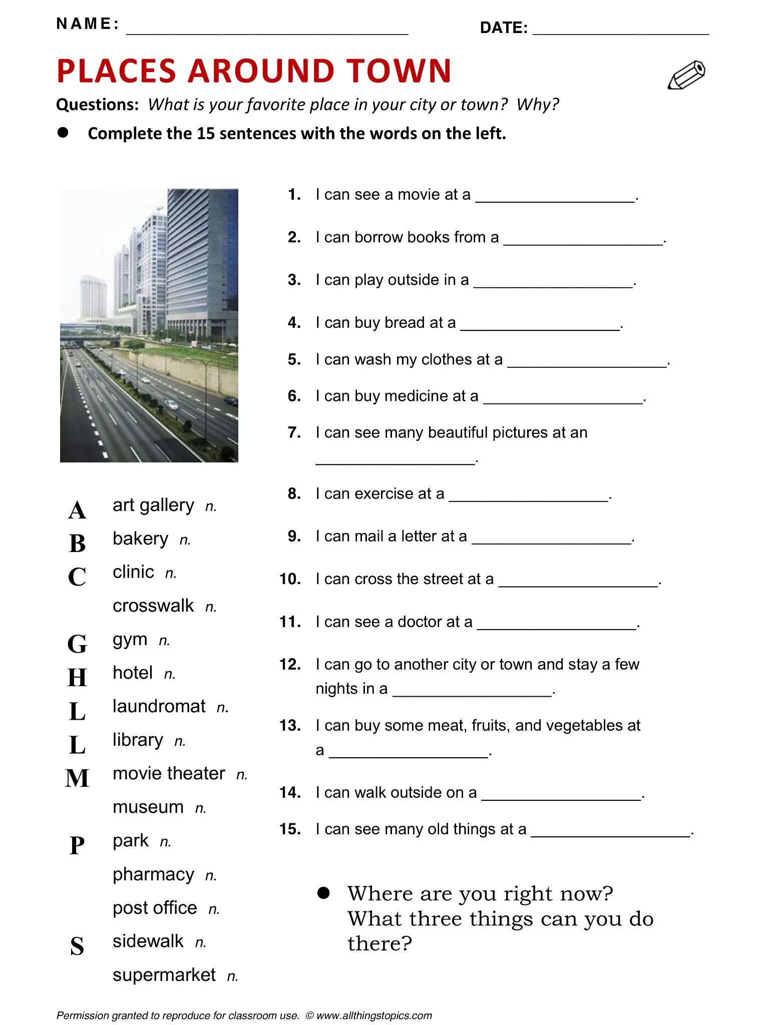 Город Worksheets. Places in English упражнения. Town City Vocabulary английский. Город задания на английском. Questions about city