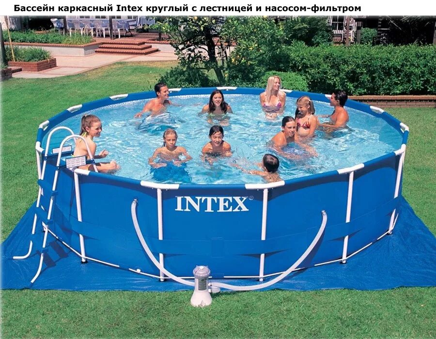 Каркасный бассейн Intex 457х122. Бассейн каркасный Intex, 457х122 см, Metal frame, 28242np. Бассейн Интех каркасный Metal frame Pool. Каркасный бассейн Intex Metal frame 457х122 см.