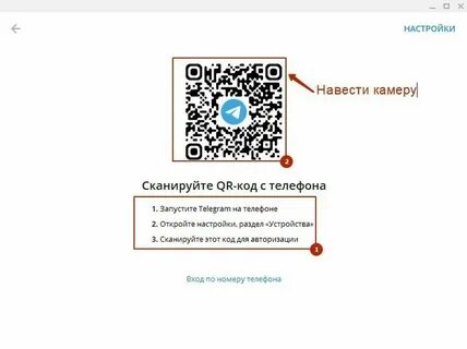 Куар код телега