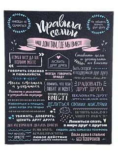 Постер с правилом