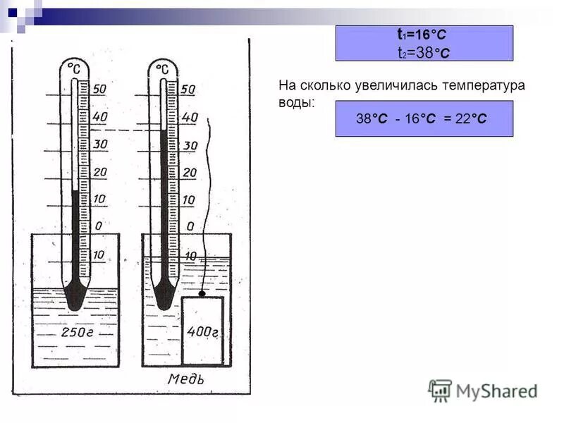 На сколько повысится температура воды