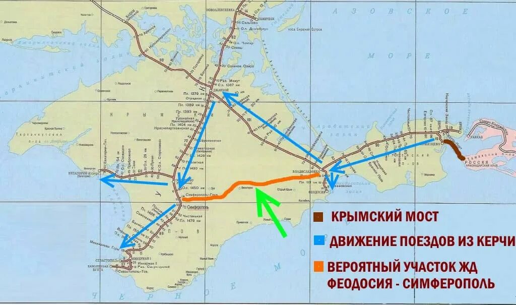 Движение по крымскому поездов. Карта ЖД путей Крыма. Карта железных дорог Крыма. Железные дороги Крыма на карте. Железная дорога в Крыму на карте.