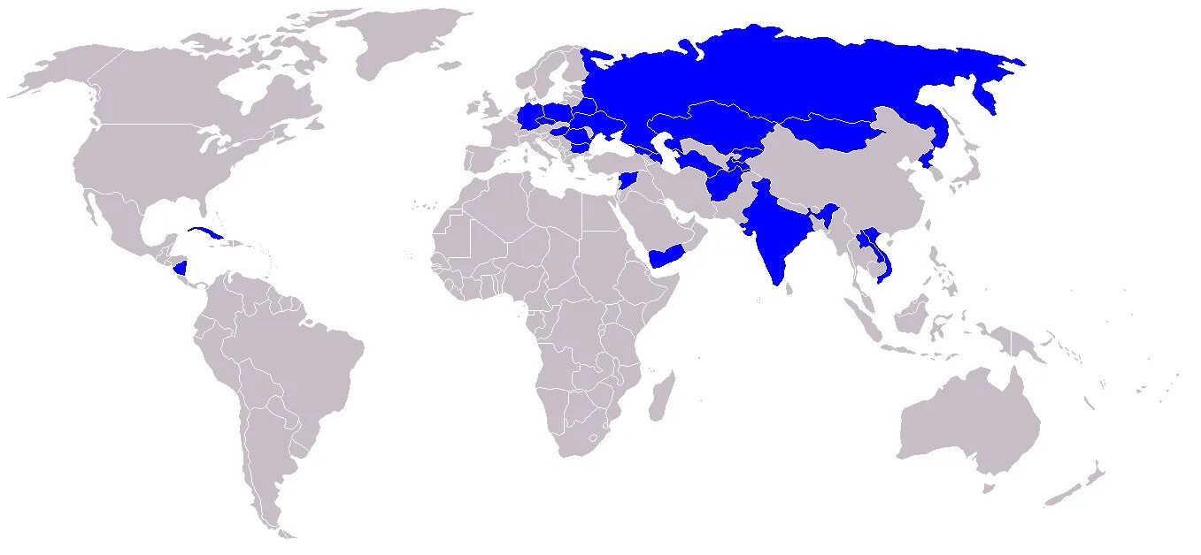 Карта виртуальных государств. Страны входящие в 8