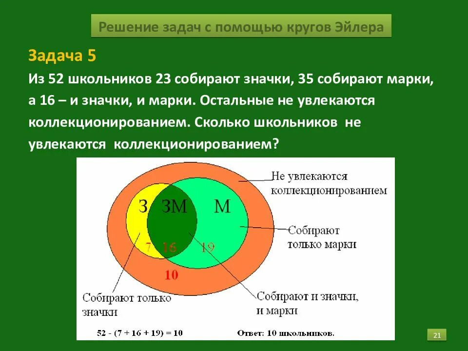 Задачи на множества круги. Решить задачу с помощью кругов эйлера. задачи на множества круги эйлера с решением. круги эйлера решение задач с помощью кругов. решение задач кругов эйлера объяснением.
