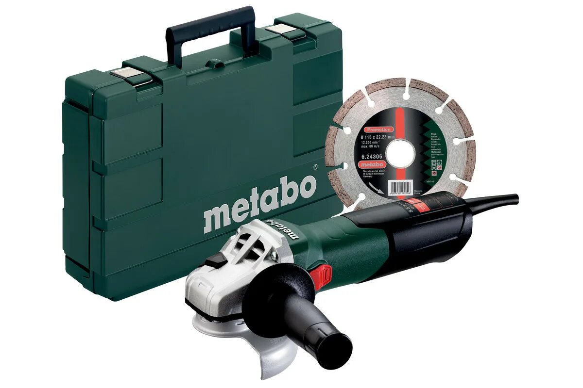 Метабо ушм 125 купить. Болгарка Метабо 115. Metabo we 9-125 кейс. Метабо болгарка w1100. Кейс для УШМ Metabo 125.