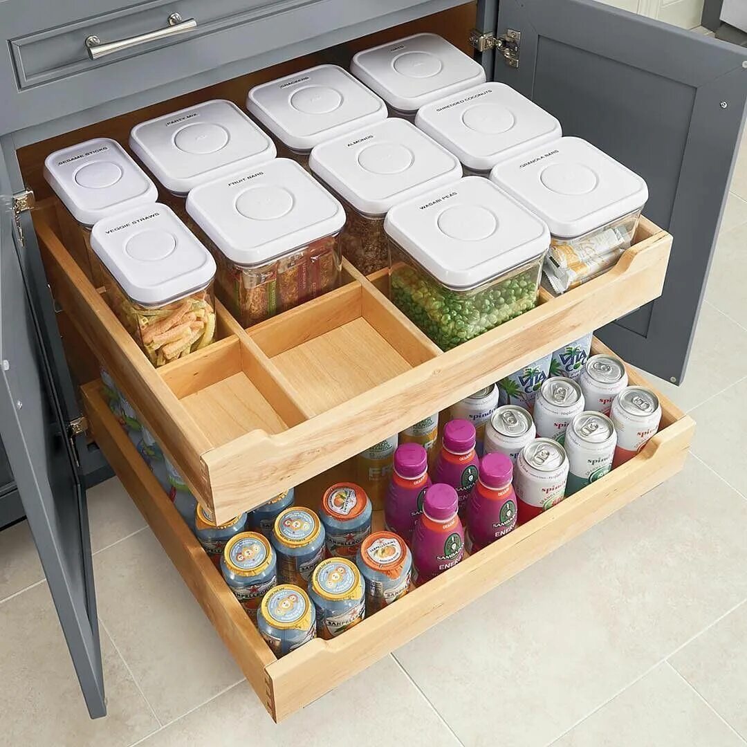 Купить ящики для хранения кухня. Ящики для кухни. Органайзер для кухонных ящиков. Организация хранения в кухонных ящиках. Хранение в ящиках на кухне.