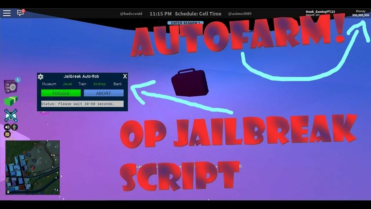 Скрипт Jailbreak AUTOFARM. Jailbreak script auto Farm. Фарм в джейлбрейк.