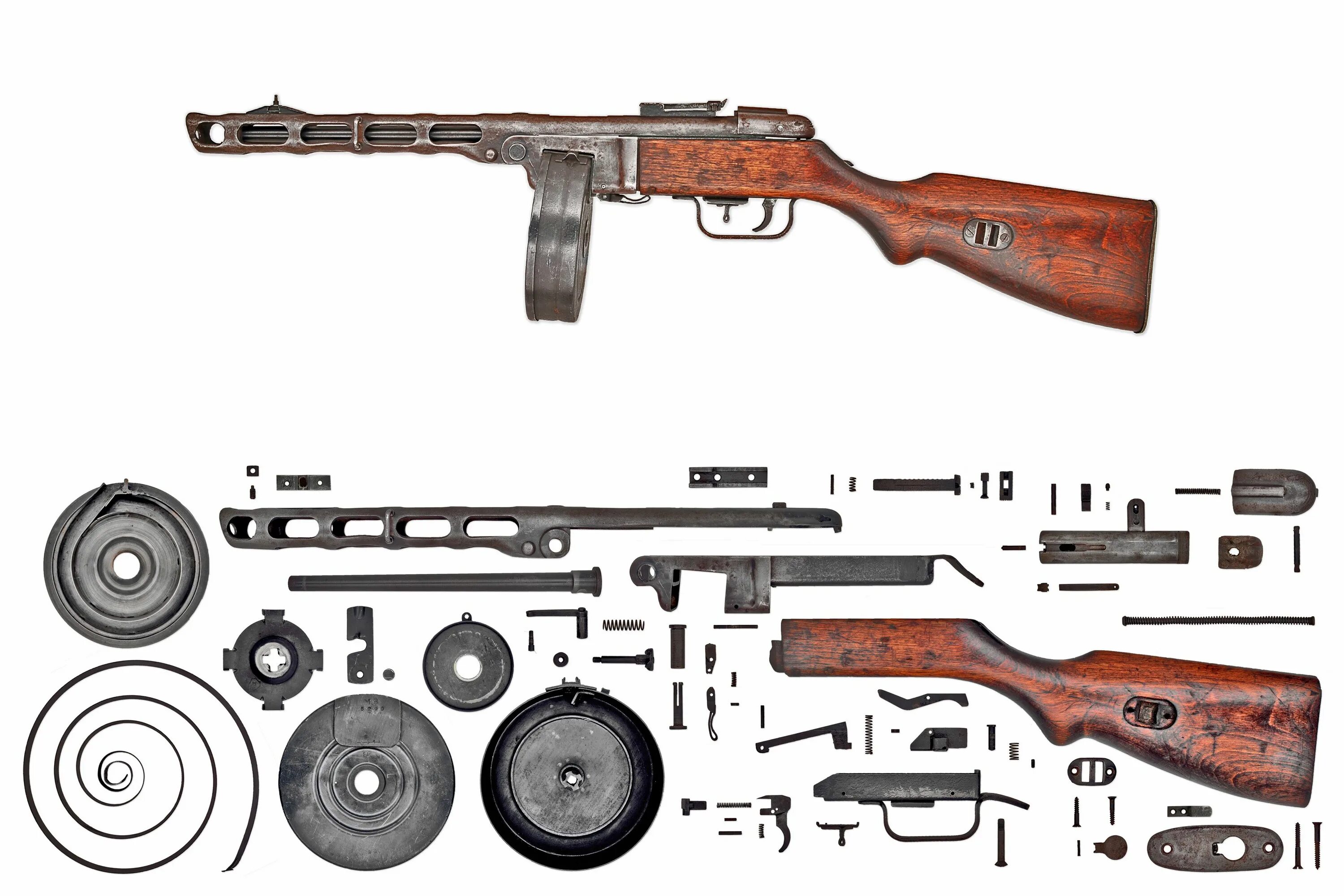 Советское оружие второй мировой. Автомат ППШ 41. ППШ-2 автомат.