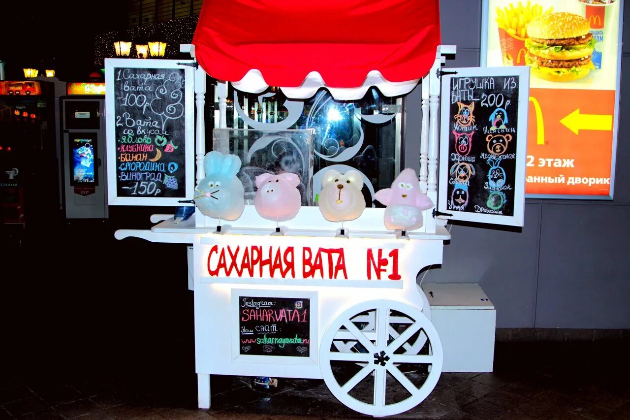 Продавать сладкую вату
