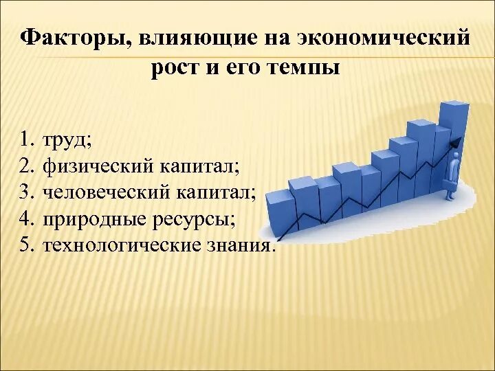 5 факторов экономического развития. Факторы влияющие на экономический рост и его темпы. Факторы и темпы экономического роста. Факторы влияющие на экономический рост страны. Факторы влияющие на темпы экономического роста.