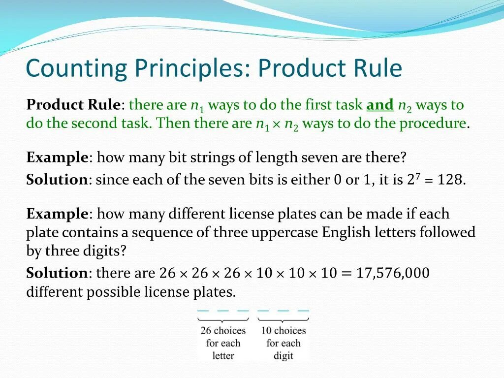 Product rule. Reverse product Rule математика. Discrete Mathematics presentations. Product Rule sum Rule. Counting principles Zambak.