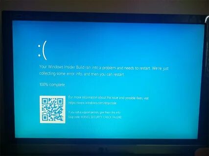 Ошибка синего экрана kernel