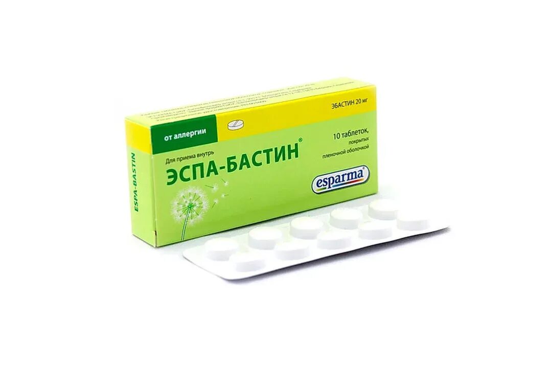 Эбастин от аллергии. Эспа Бастин 20 мг. Эспа-Бастин таб. 20мг №10. Эспа-Бастин табл п.о. 10мг n10. Таблетки от аллергии Эспа Бастин.