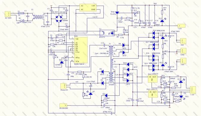 L6599ad схема блока питания LG 42PQ2000 táp probléma Elektrotanya