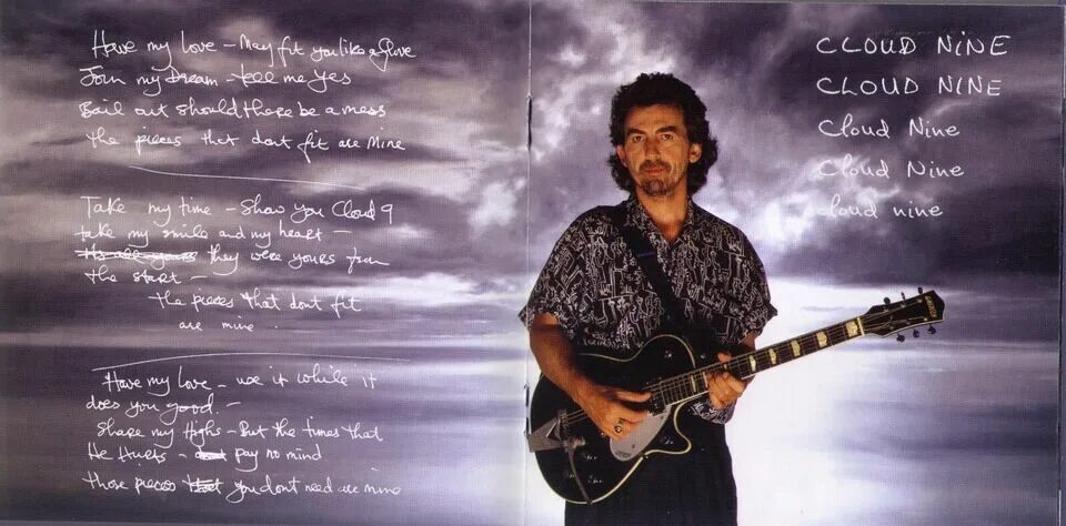 George harrison cloud. Harrison george "cloud nine". Cloud 9 george harrison. George harrison 1987. George harrison cloud nine 1987.
