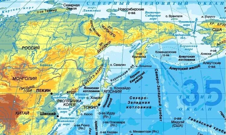 Тихий океан в россии 1. Тихий океан на карте. Моря Тихого океана на карте. Северная часть Тихого океана. Острова Северной части Тихого океана.