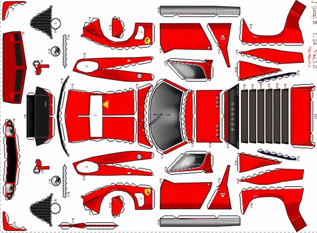 Paper car templates