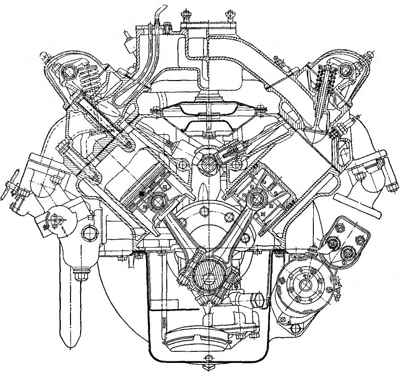 Ремонт двигателя зил. ЗИЛ 130 v8. ЗИЛ 131 двигатель чертеж. Двигатель автомобиля ЗИЛ 130. Поперечный разрез двигателя ЗИЛ 130.